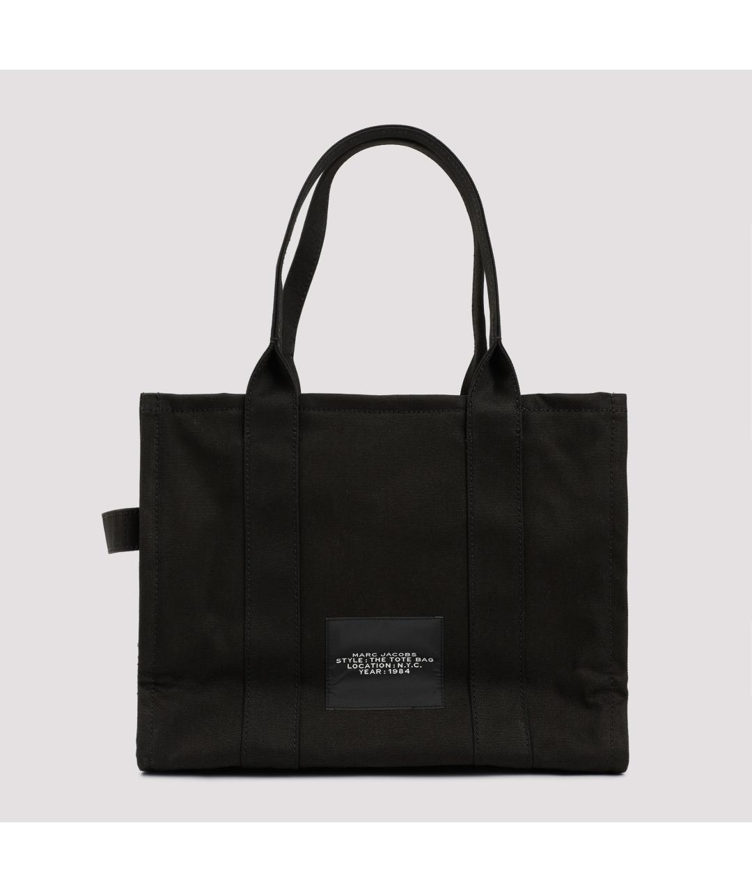 MARC JACOBS Черная хлопковая сумка тоут, фото 4