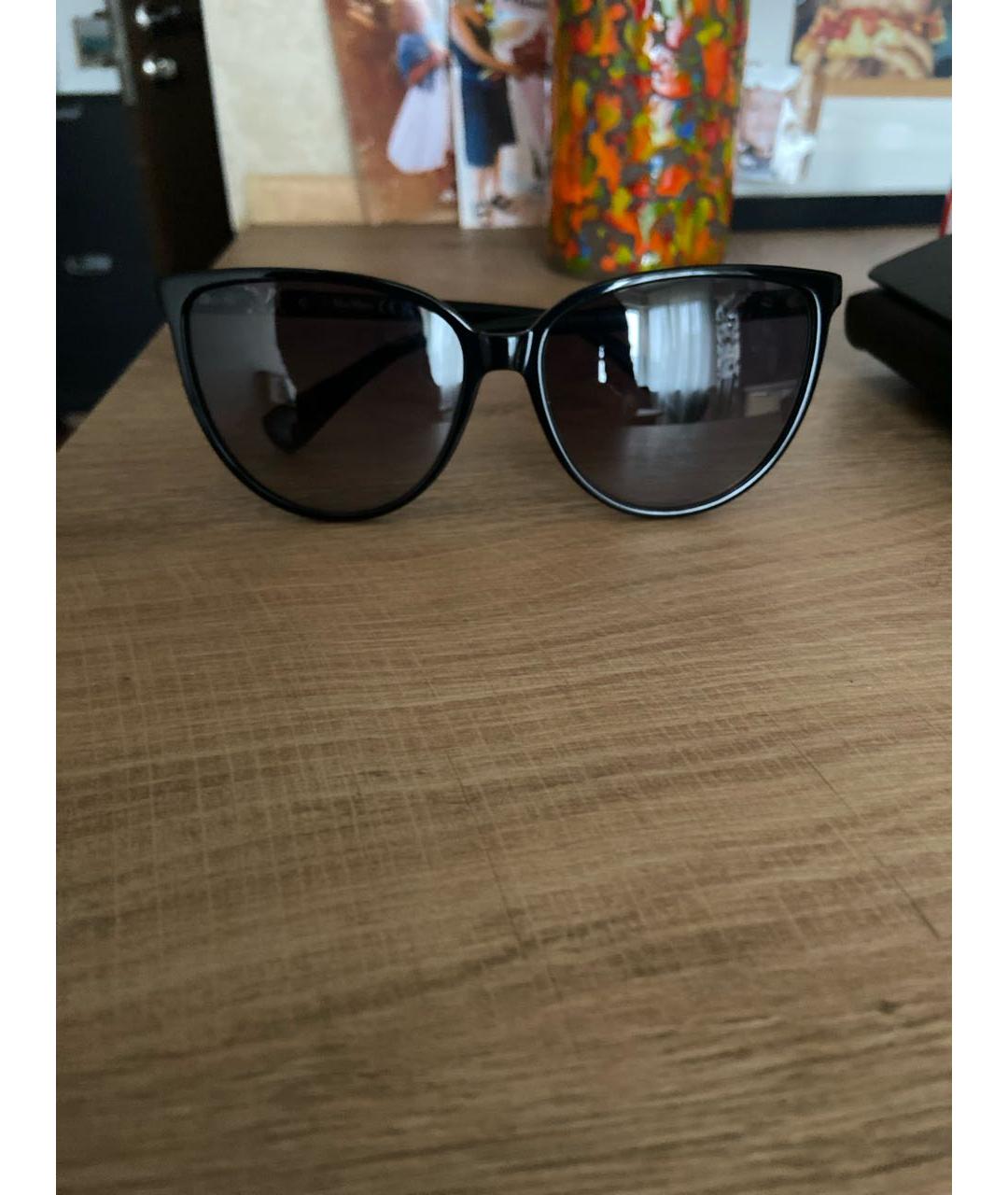 MAX MARA Черные пластиковые солнцезащитные очки, фото 5