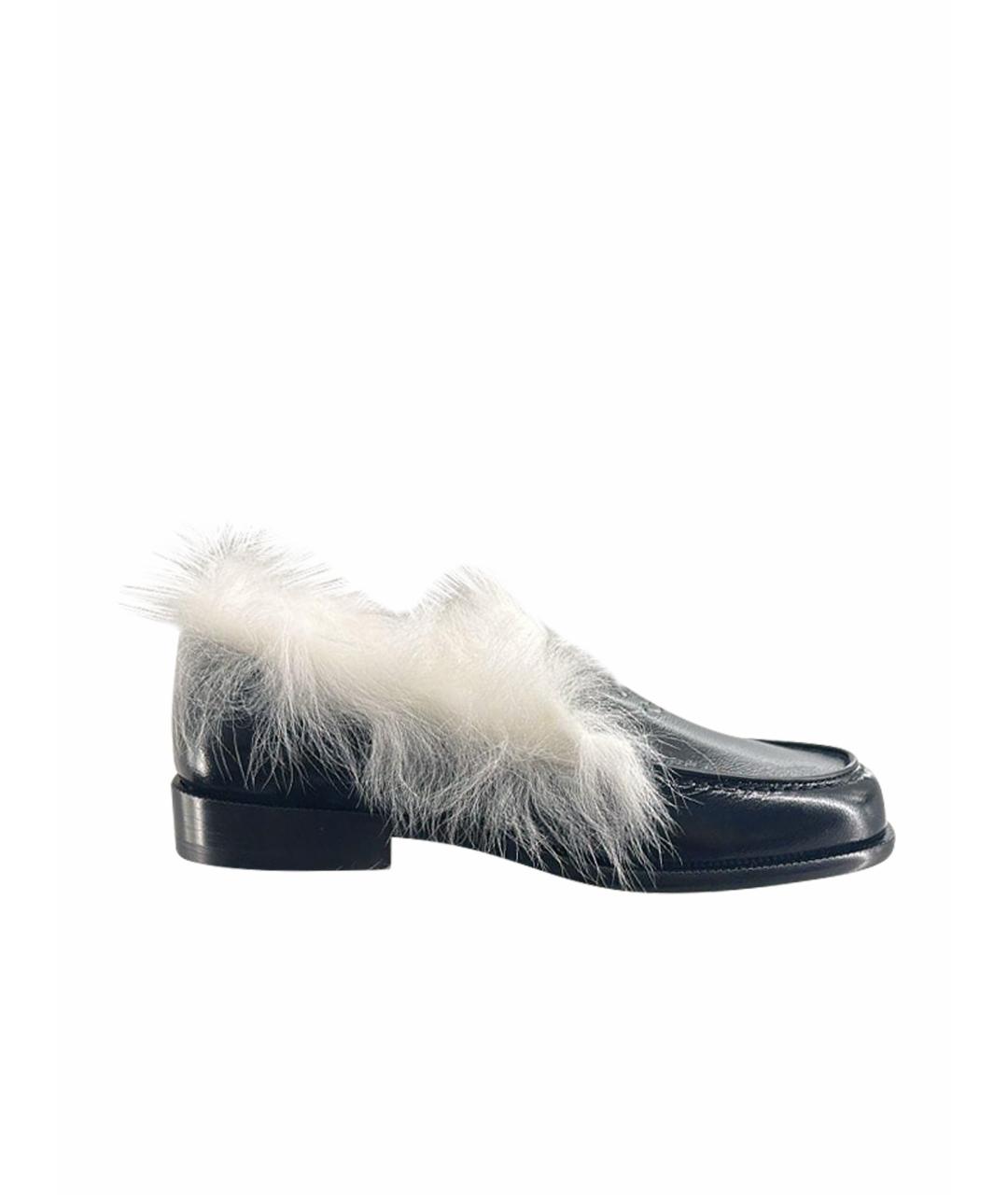 CHANEL Черные лоферы из лакированной кожи, фото 1