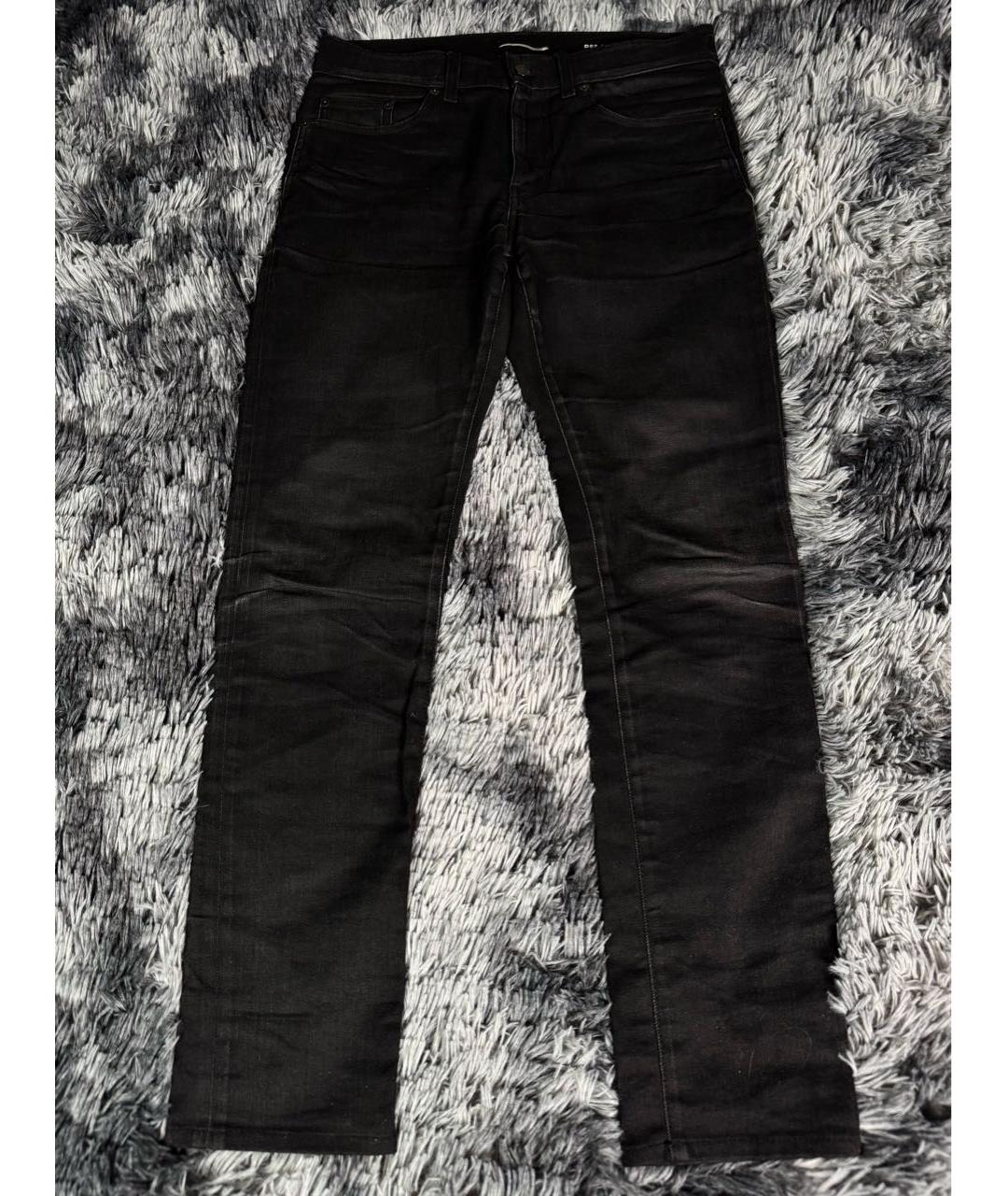 SAINT LAURENT Черные хлопковые джинсы скинни, фото 7