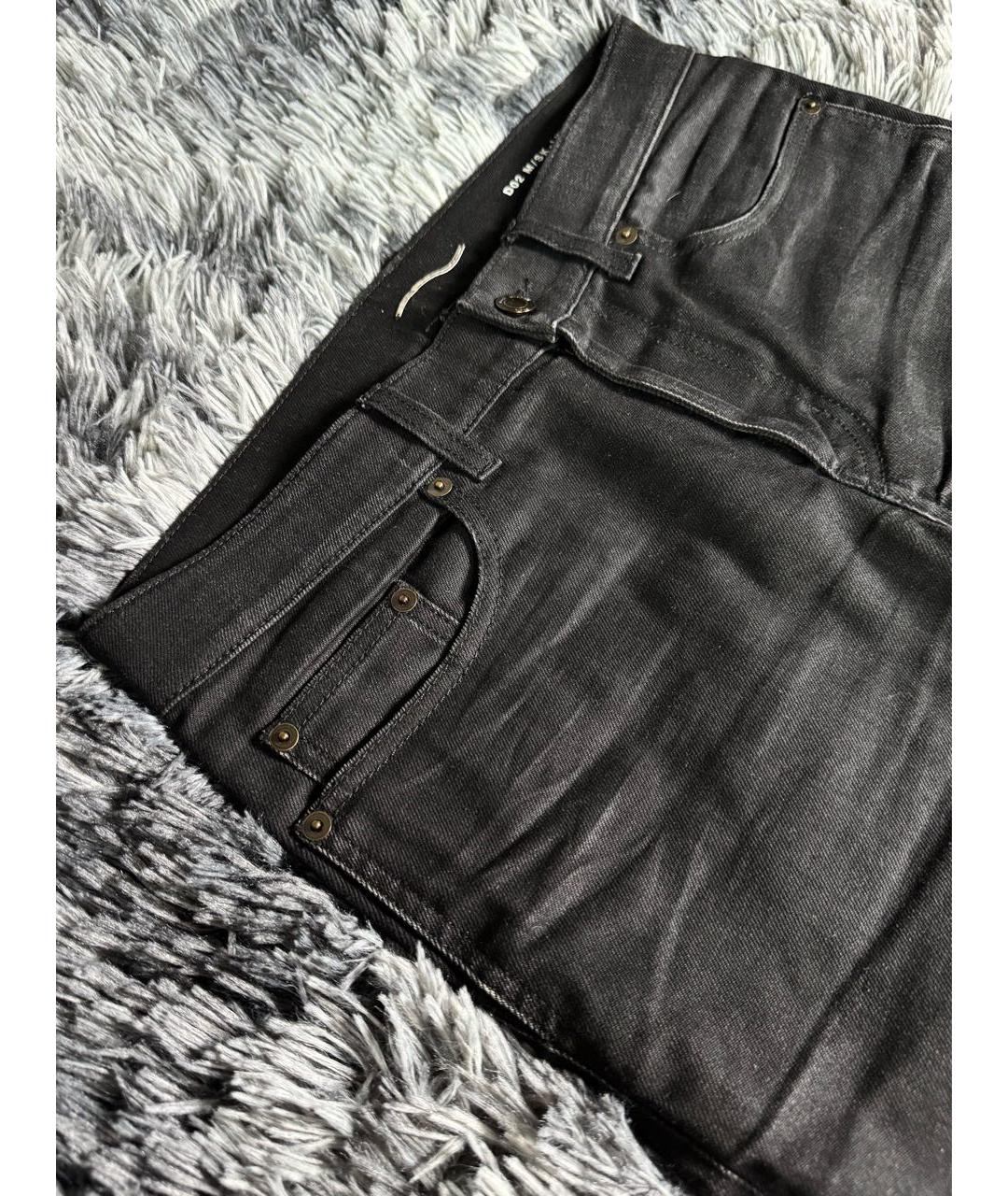 SAINT LAURENT Черные хлопковые джинсы скинни, фото 3
