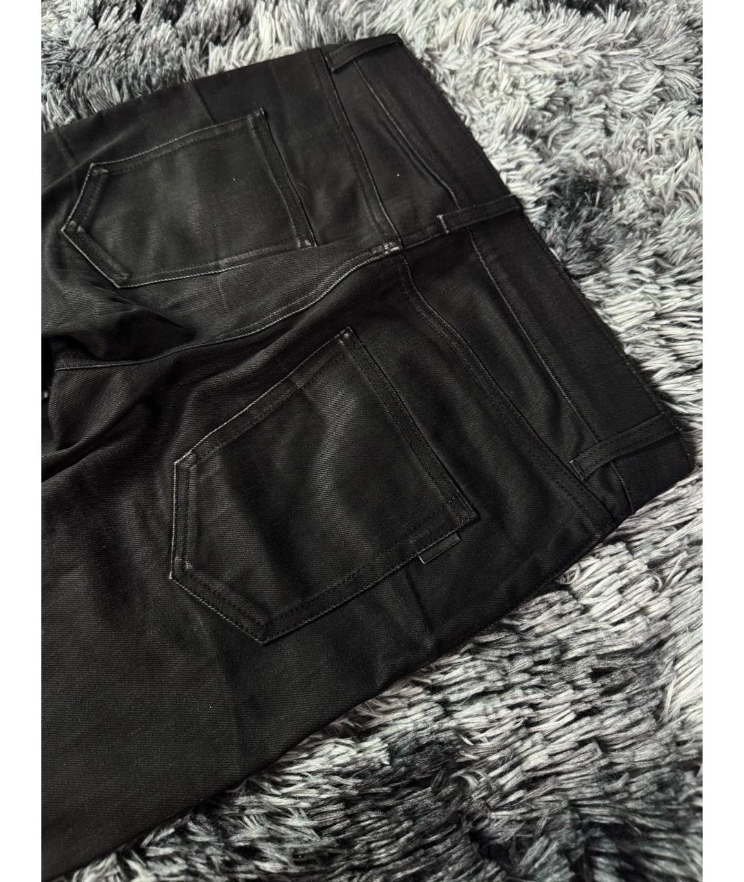 SAINT LAURENT Черные хлопковые джинсы скинни, фото 4