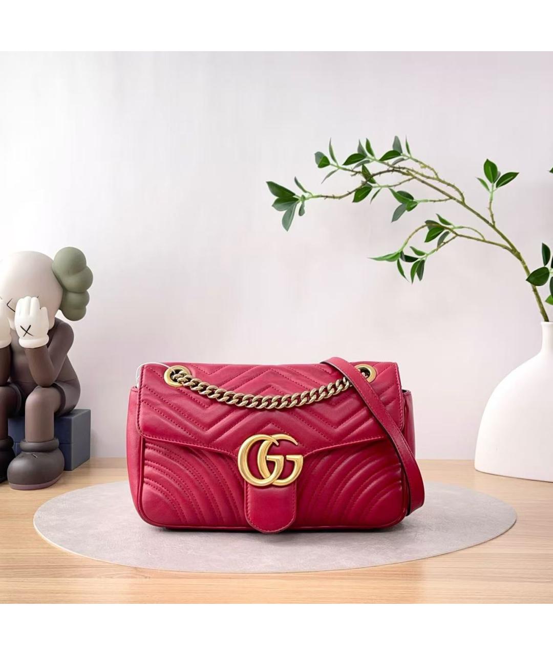 GUCCI Красная сумка через плечо, фото 2