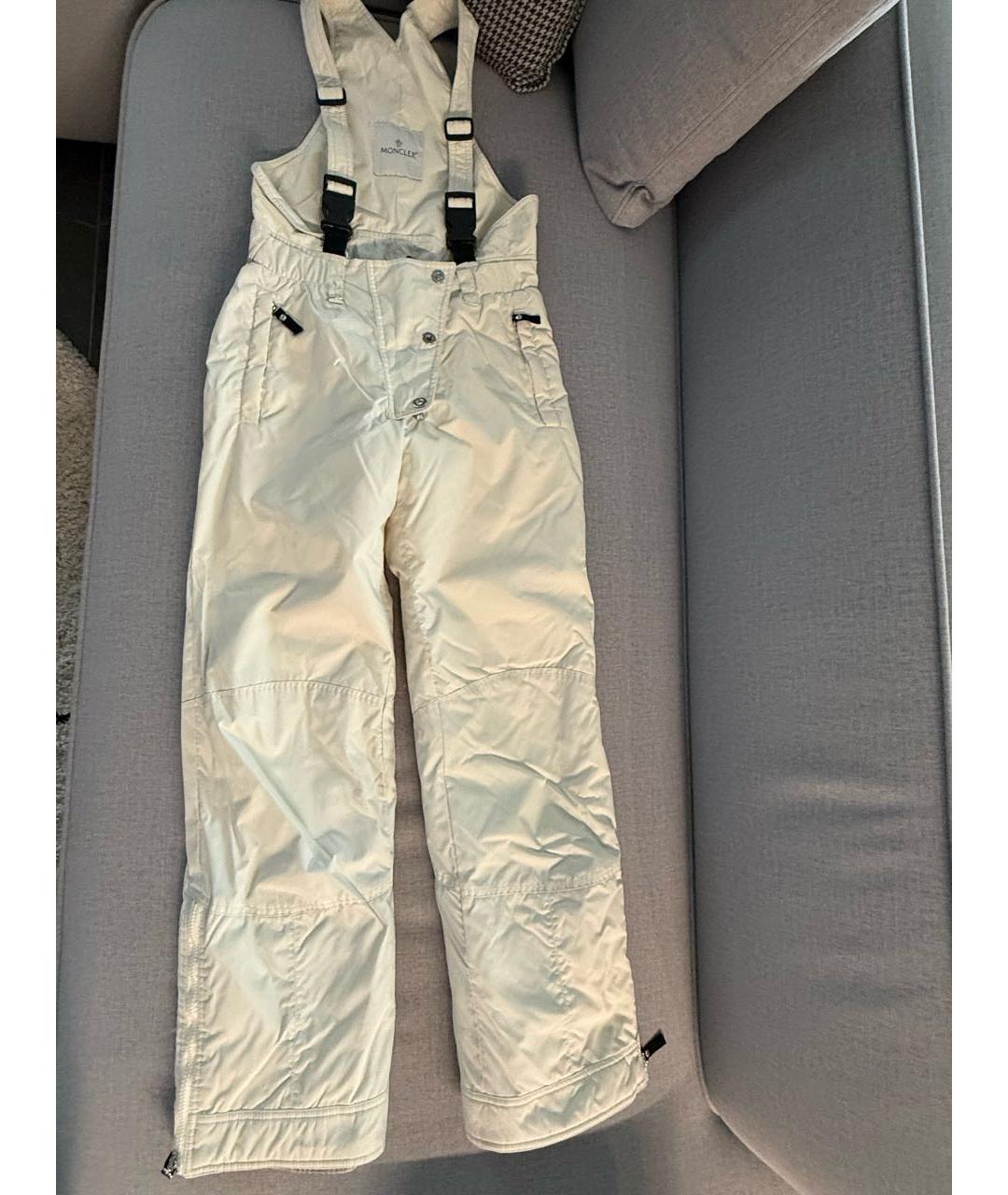 MONCLER Белые спортивные брюки и шорты, фото 2