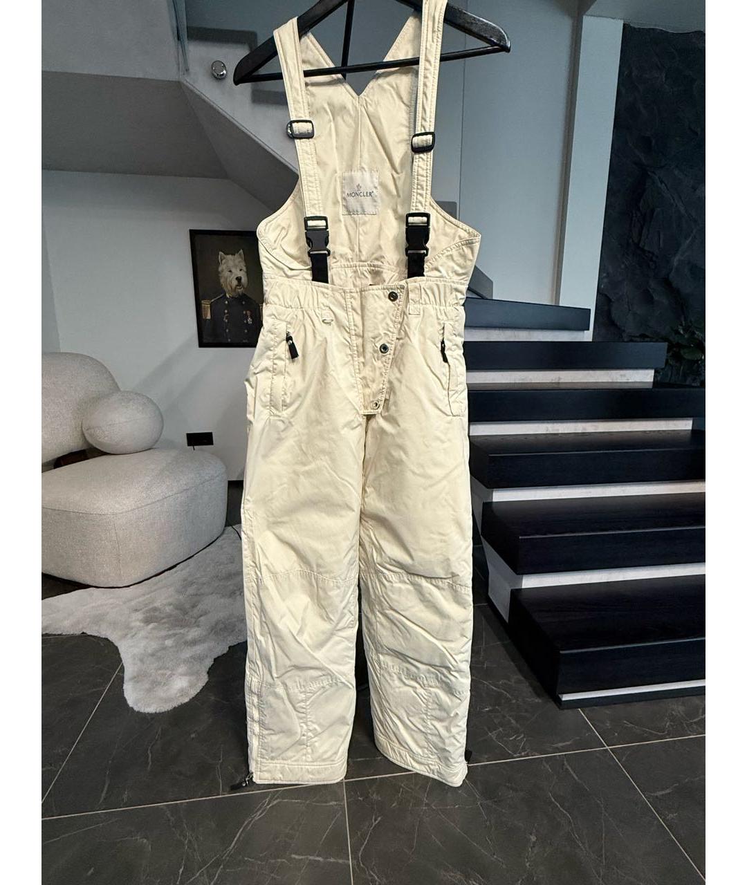 MONCLER Белые спортивные брюки и шорты, фото 9