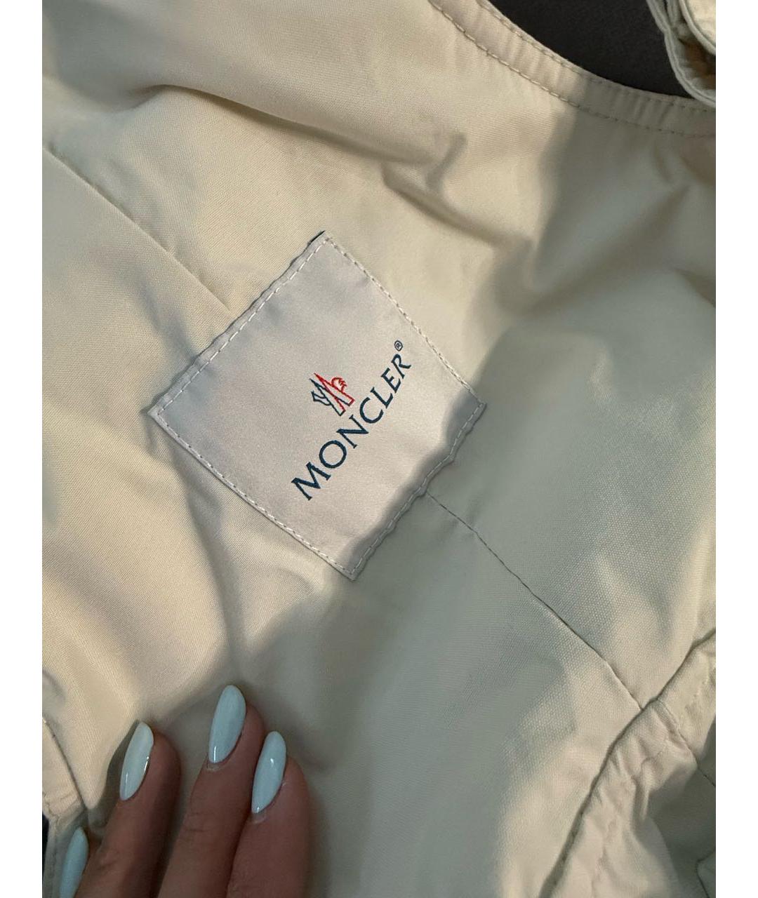 MONCLER Белые спортивные брюки и шорты, фото 4