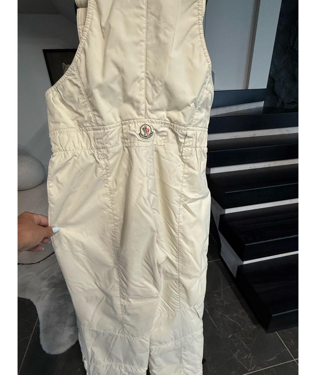 MONCLER Белые спортивные брюки и шорты, фото 3