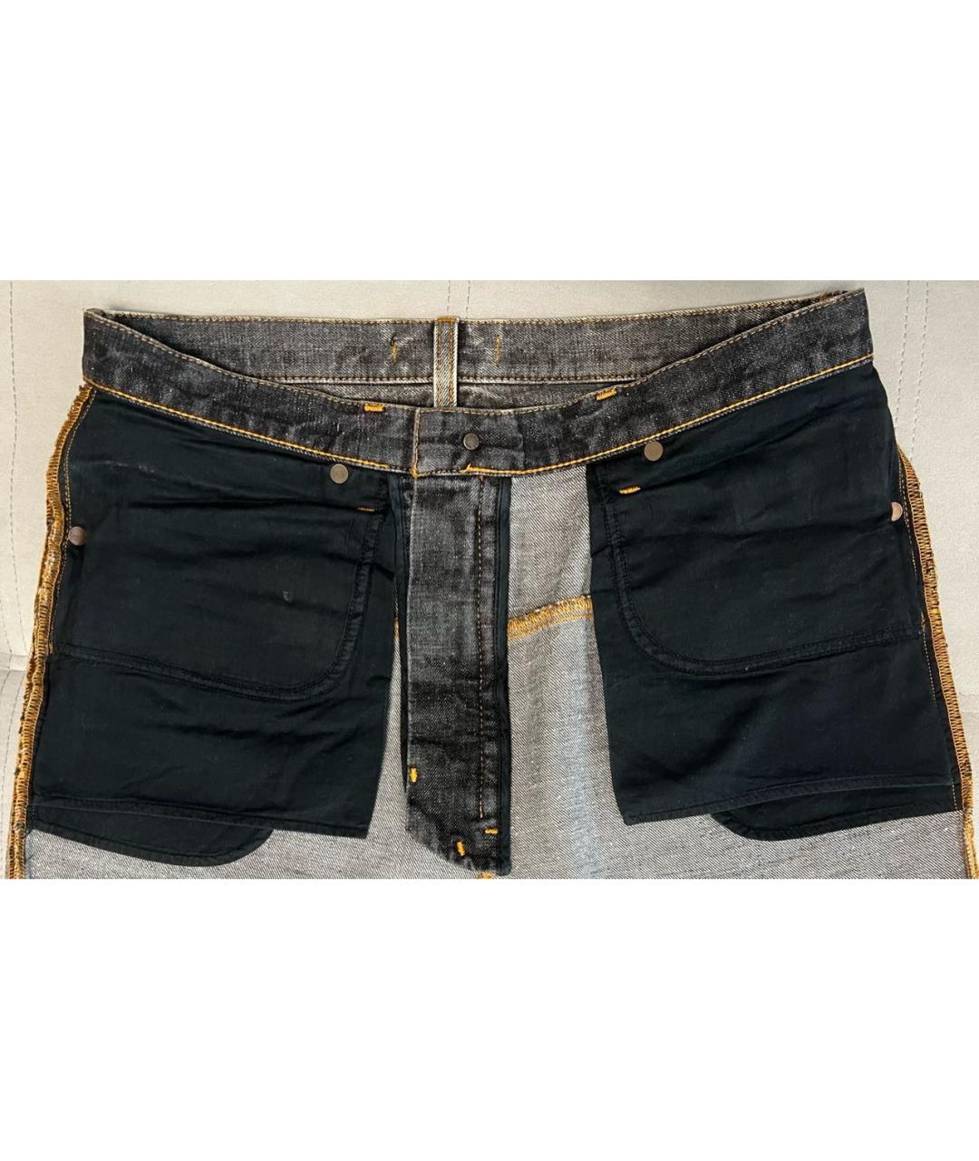 DOLCE&GABBANA Черные хлопковые прямые джинсы, фото 3