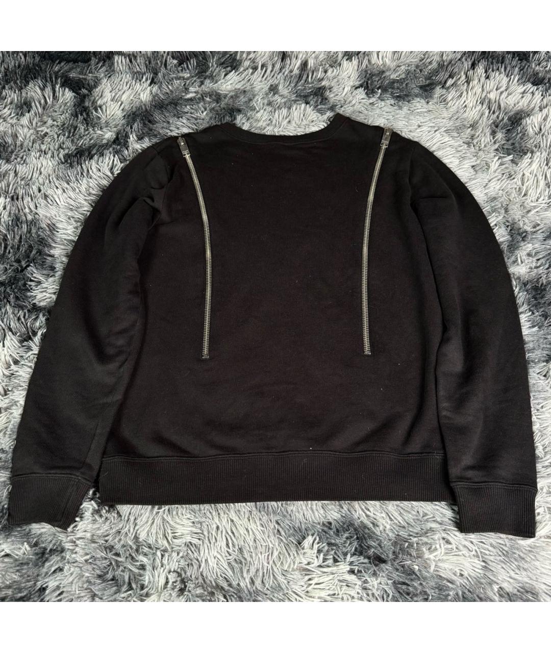SAINT LAURENT Черный хлопковый джемпер / свитер, фото 2