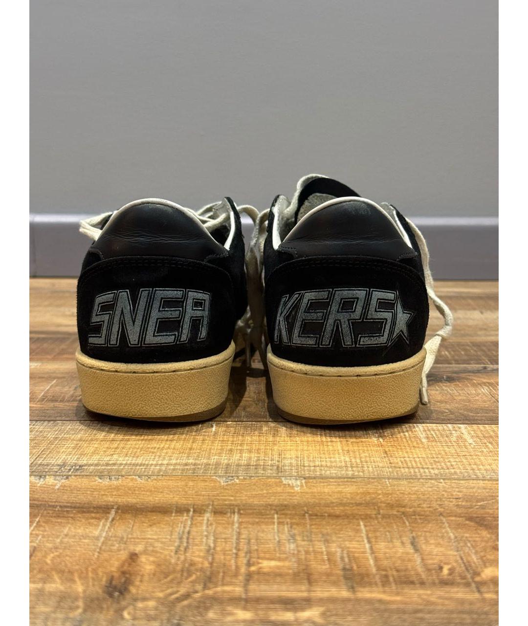 GOLDEN GOOSE DELUXE BRAND Черные замшевые кеды, фото 4