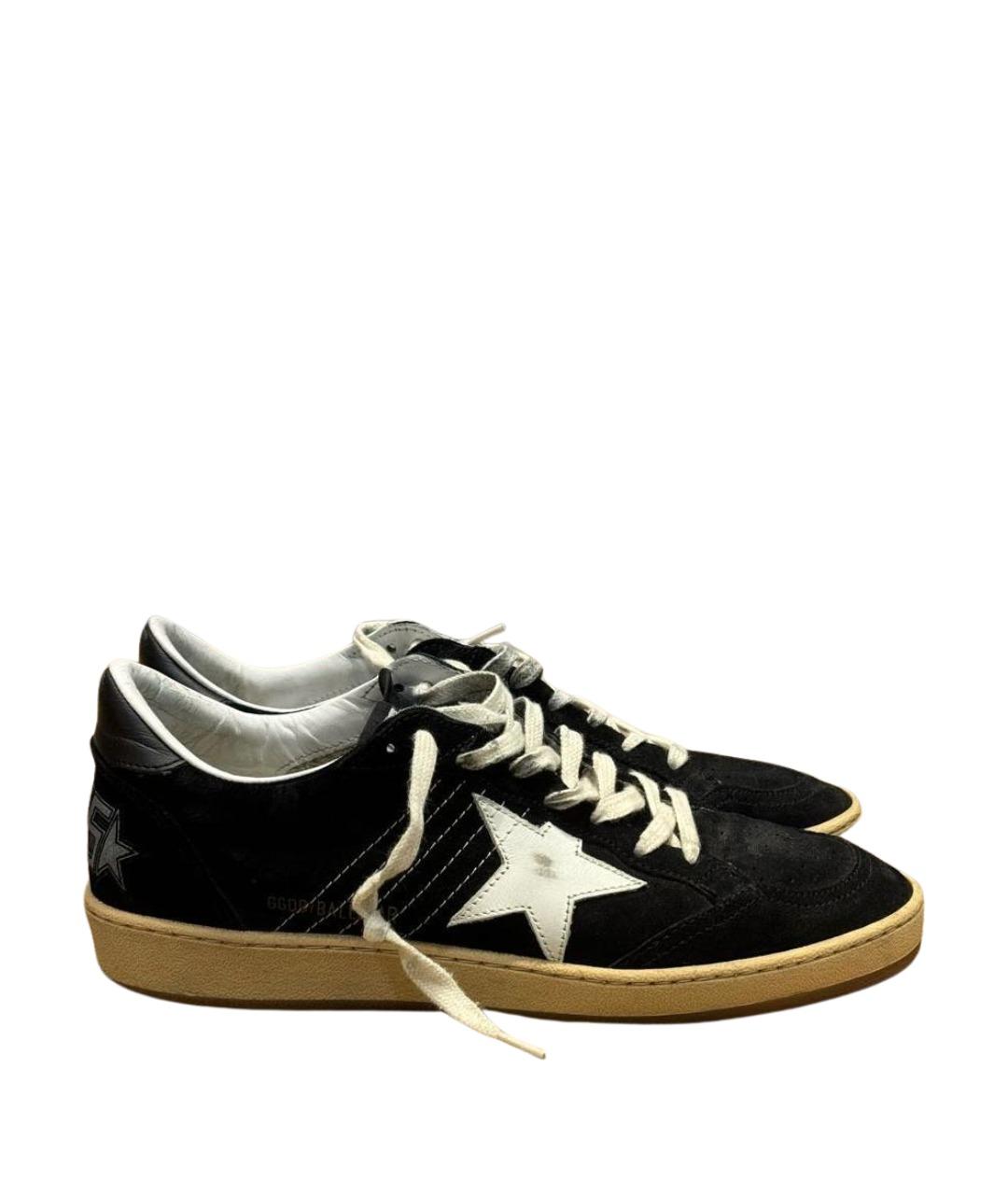 GOLDEN GOOSE DELUXE BRAND Черные замшевые кеды, фото 1