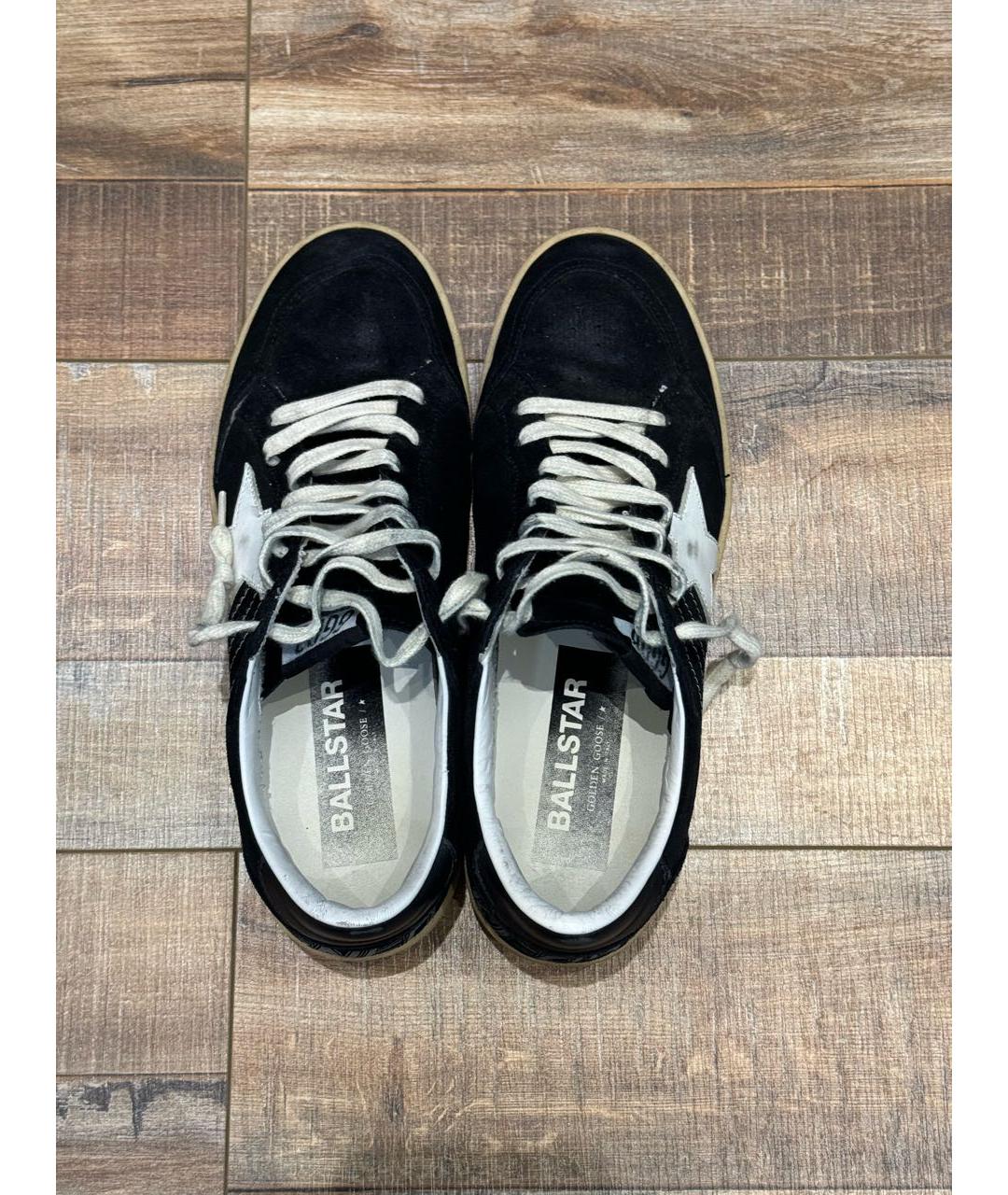 GOLDEN GOOSE DELUXE BRAND Черные замшевые кеды, фото 3