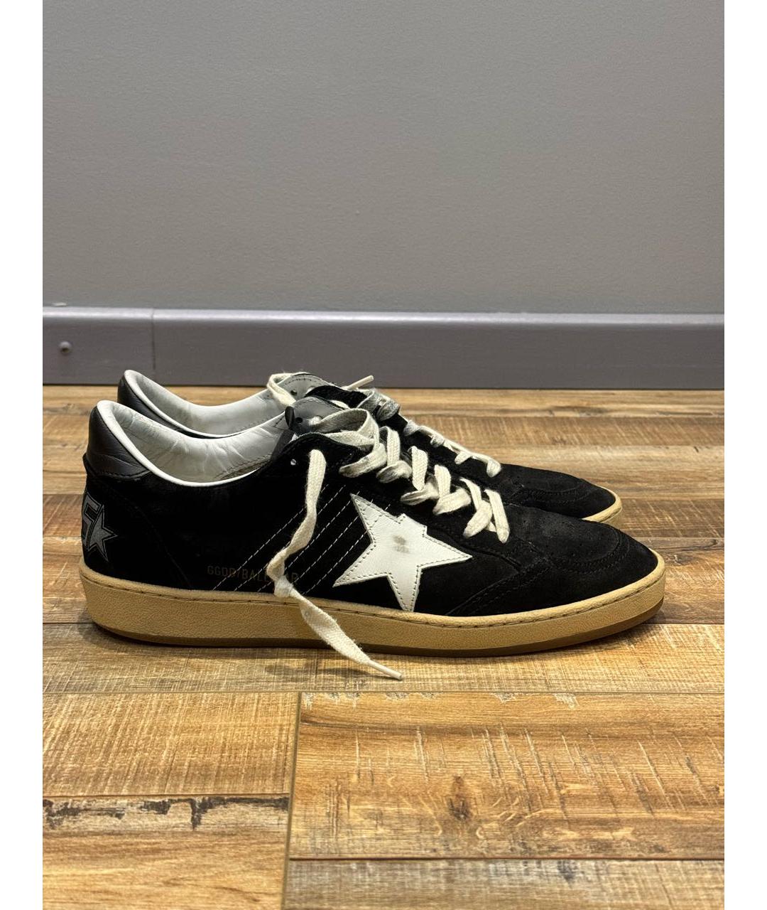 GOLDEN GOOSE DELUXE BRAND Черные замшевые кеды, фото 7