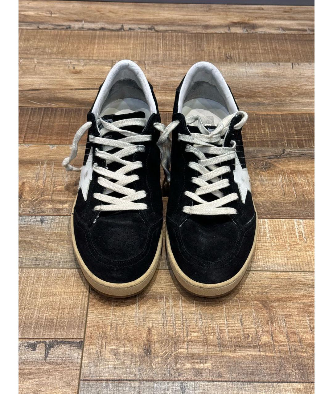 GOLDEN GOOSE DELUXE BRAND Черные замшевые кеды, фото 2