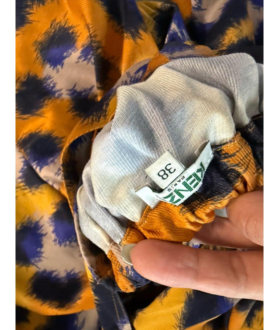 KENZO Мульти хлопковое платье, фото 3