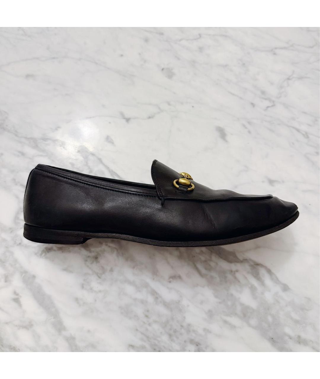 GUCCI Черные кожаные лоферы, фото 4