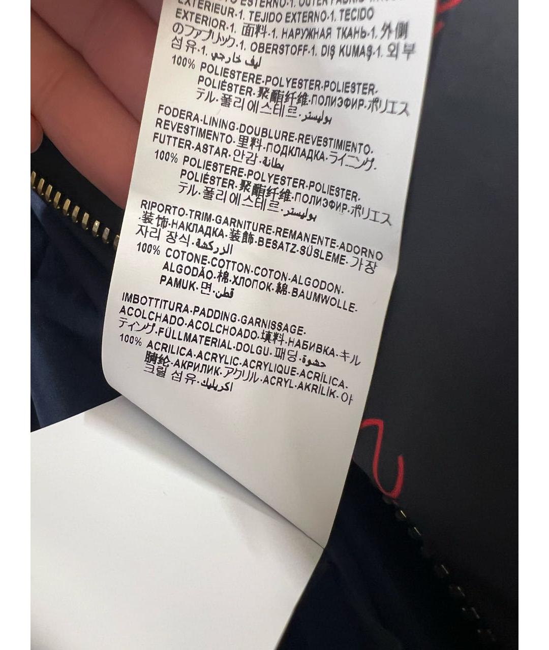 VERSACE Темно-синяя полиэстеровая куртка, фото 8