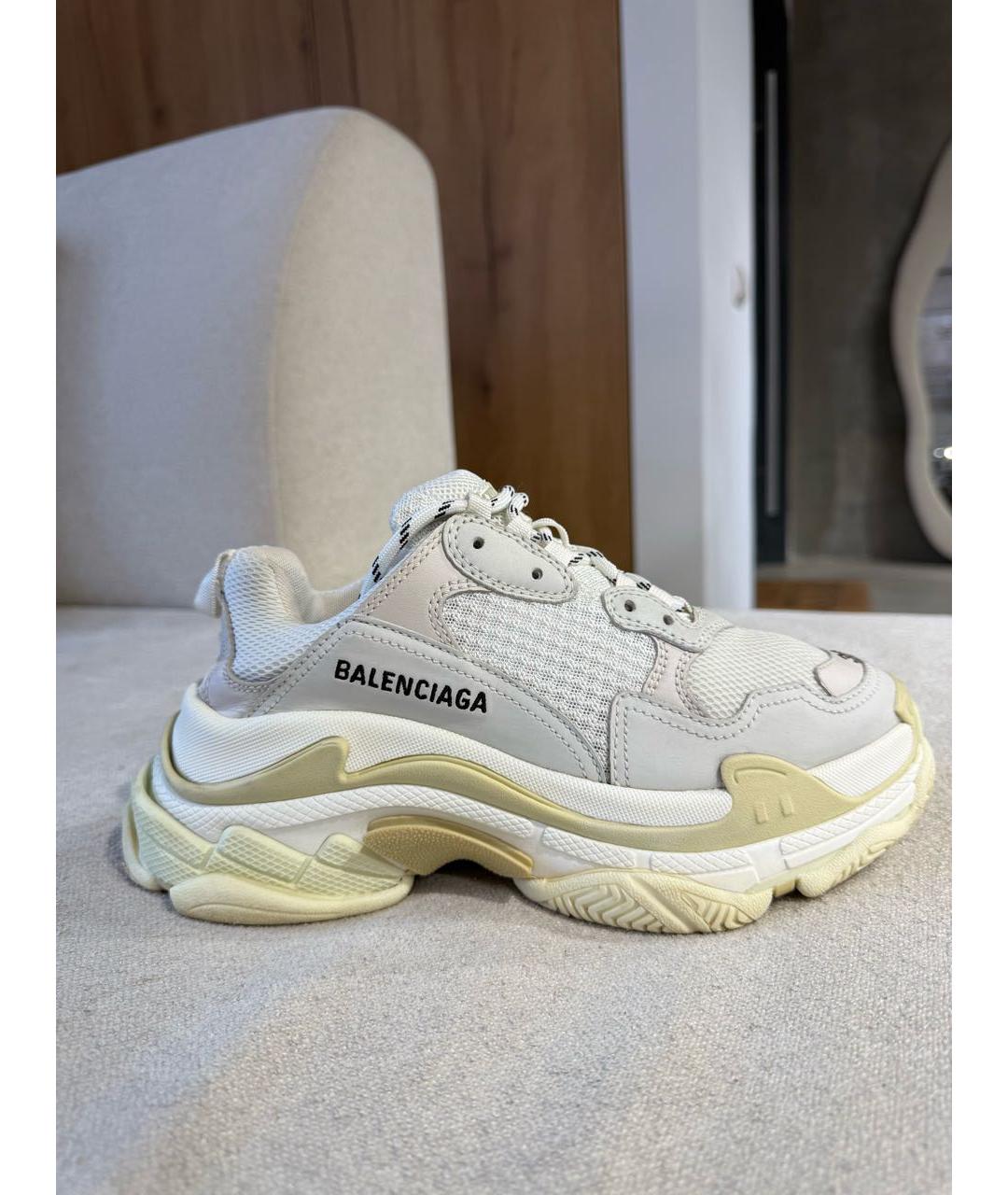 BALENCIAGA Белые кроссовки, фото 6