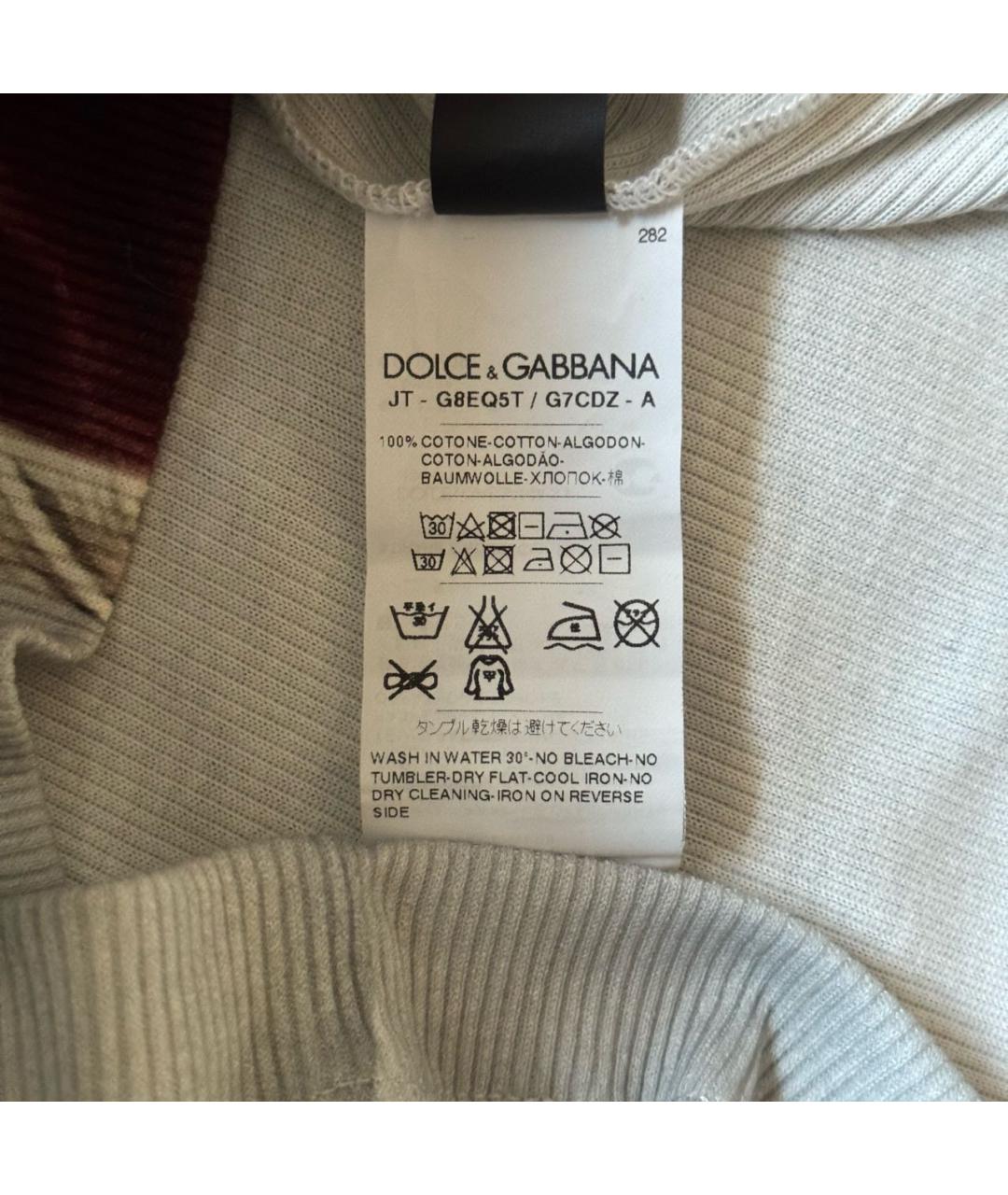 DOLCE&GABBANA Хлопковая футболка, фото 7