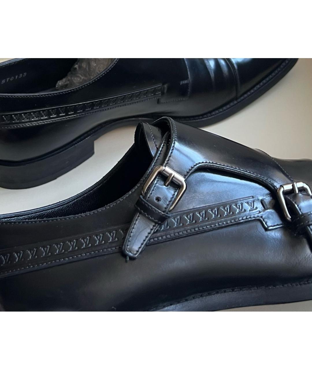 LOUIS VUITTON Черные кожаные туфли, фото 3