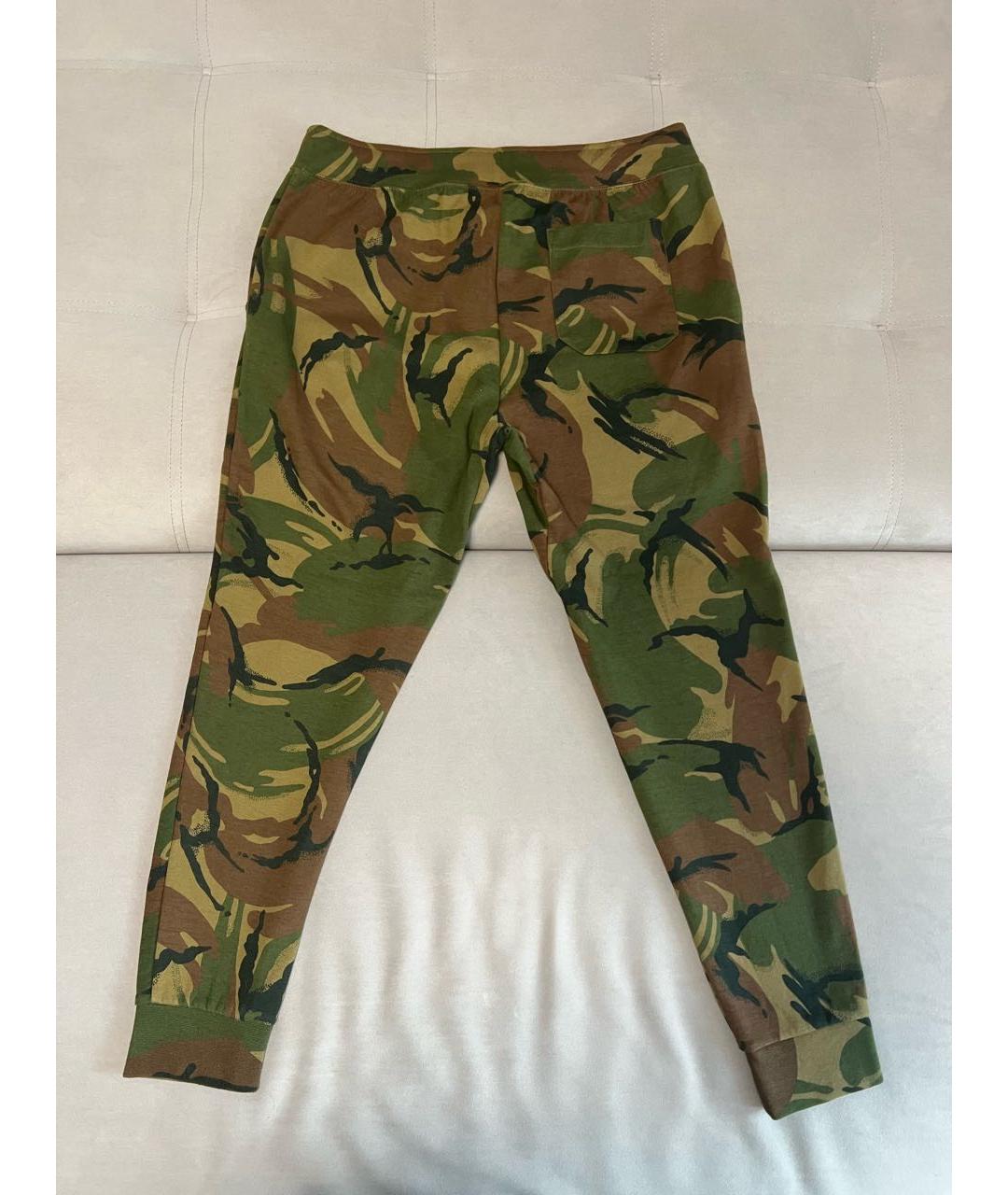 POLO RALPH LAUREN Хаки хлопковые повседневные брюки, фото 2