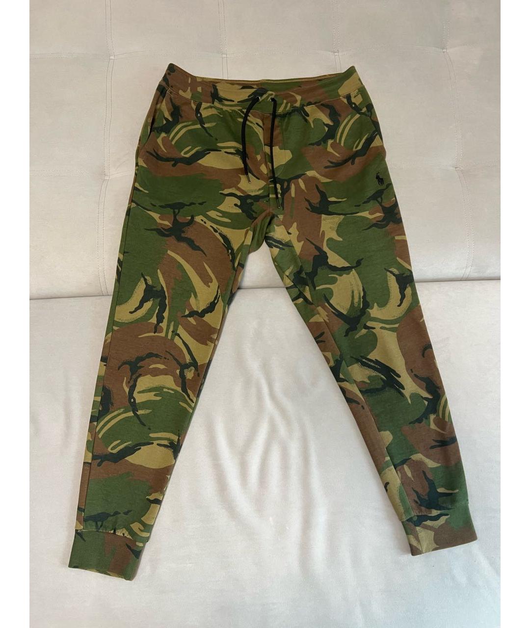 POLO RALPH LAUREN Хаки хлопковые повседневные брюки, фото 6