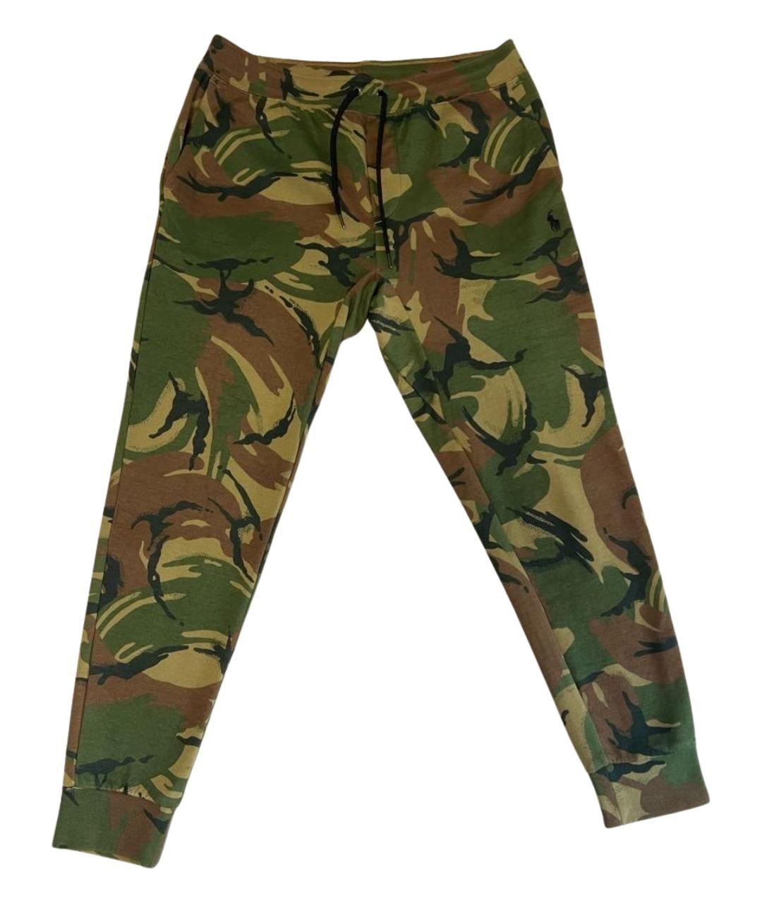 POLO RALPH LAUREN Хаки хлопковые повседневные брюки, фото 1