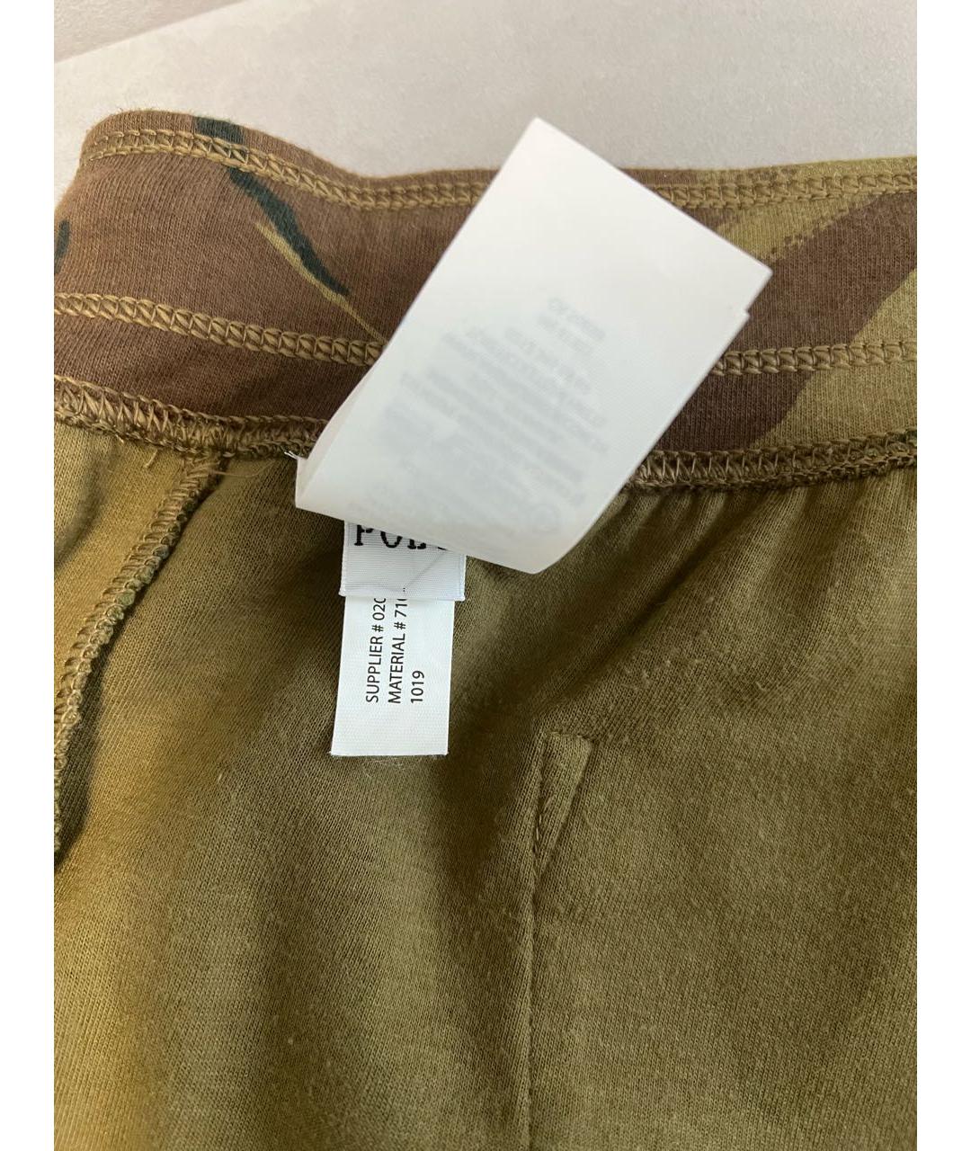 POLO RALPH LAUREN Хаки хлопковые повседневные брюки, фото 5