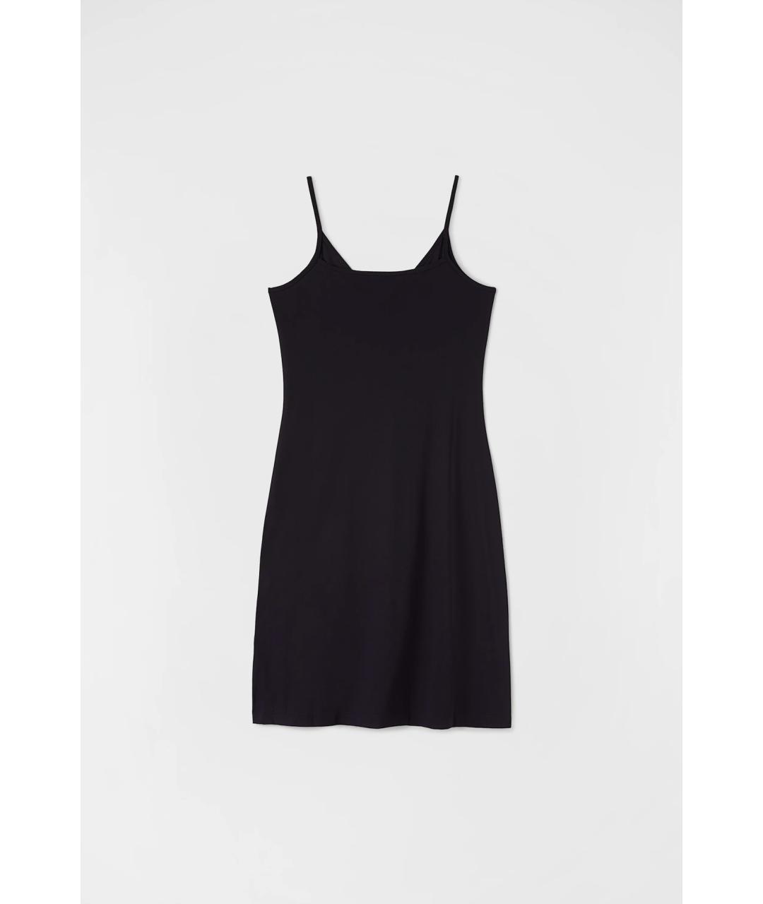 JIL SANDER Черное полиамидовое коктейльное платье, фото 2