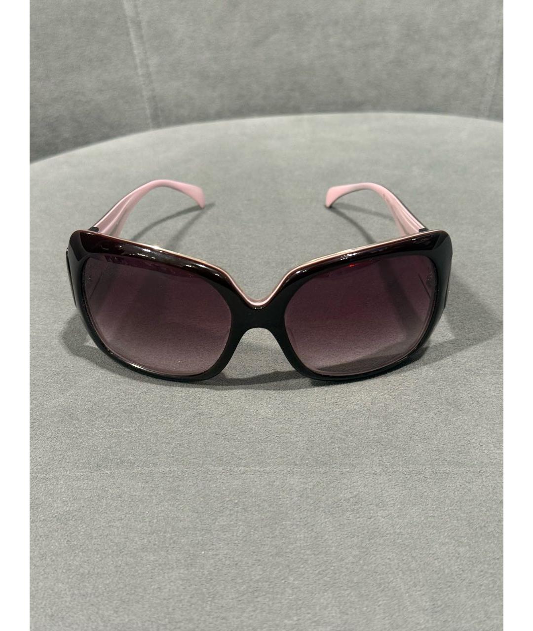 CHROME HEARTS Бордовые пластиковые солнцезащитные очки, фото 7