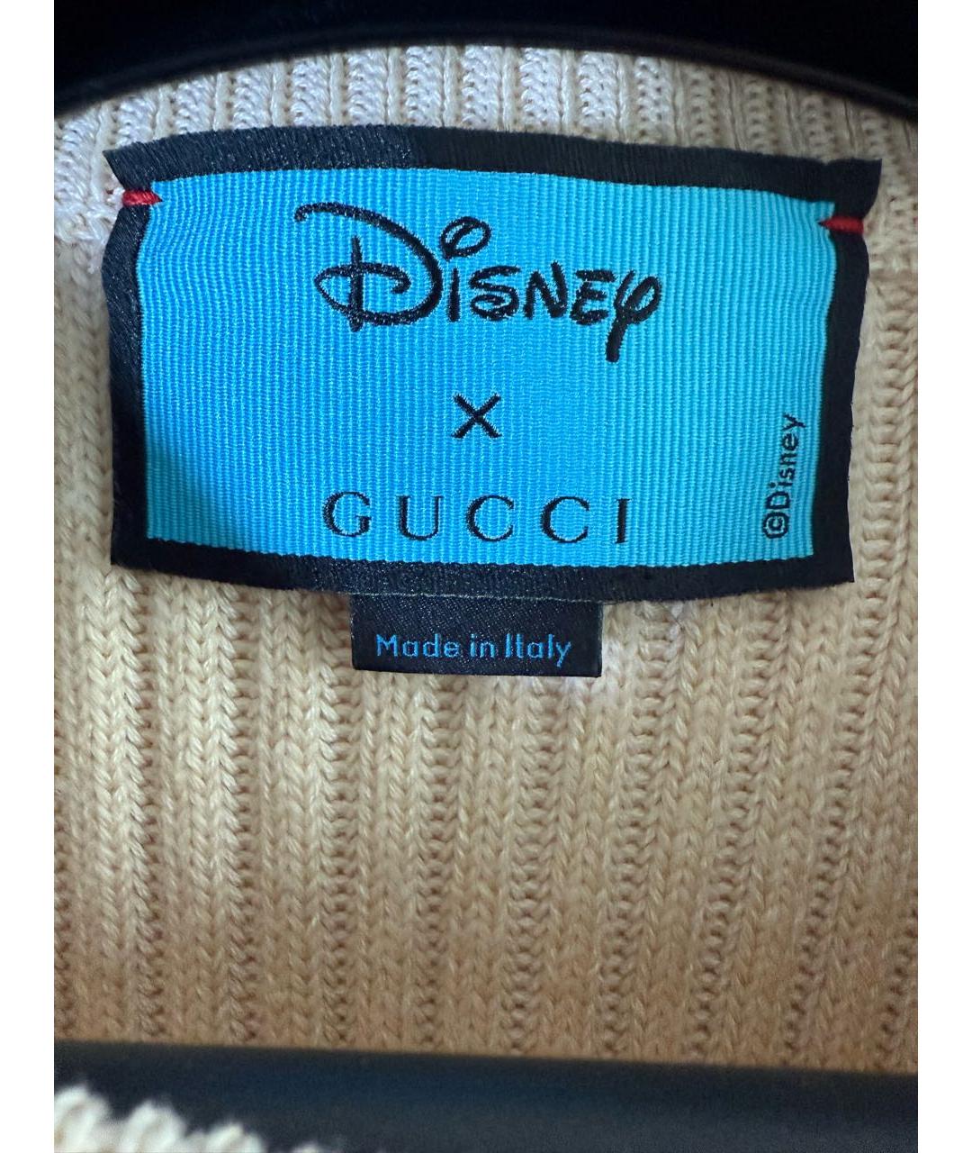 GUCCI Бежевый хлопковый джемпер / свитер, фото 5