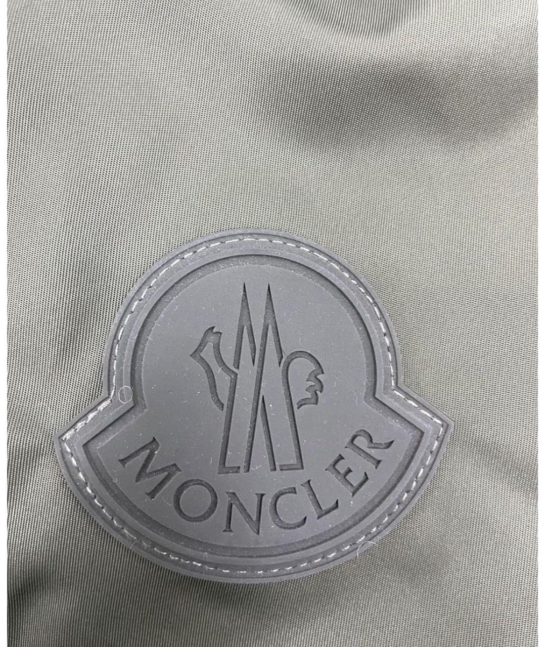 MONCLER Бежевая полиэстеровая куртка, фото 6