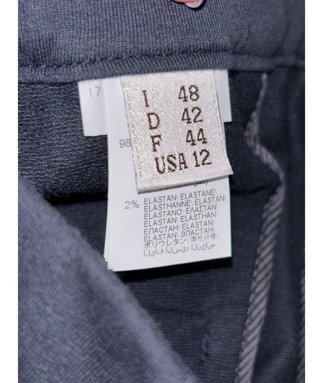BRUNELLO CUCINELLI Синие хлопковые спортивные брюки и шорты, фото 6