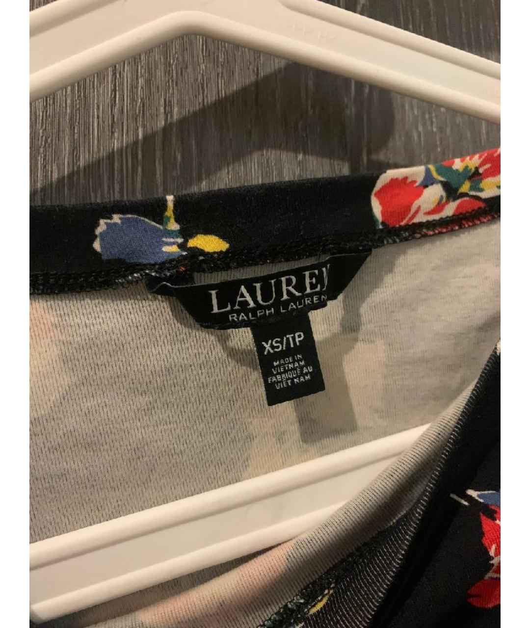 RALPH LAUREN Черный хлопко-эластановый джемпер / свитер, фото 3