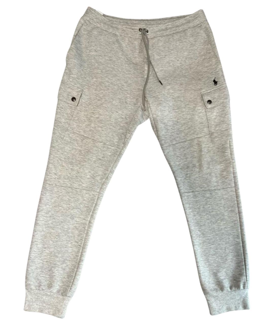 POLO RALPH LAUREN Серые хлопковые повседневные брюки, фото 1