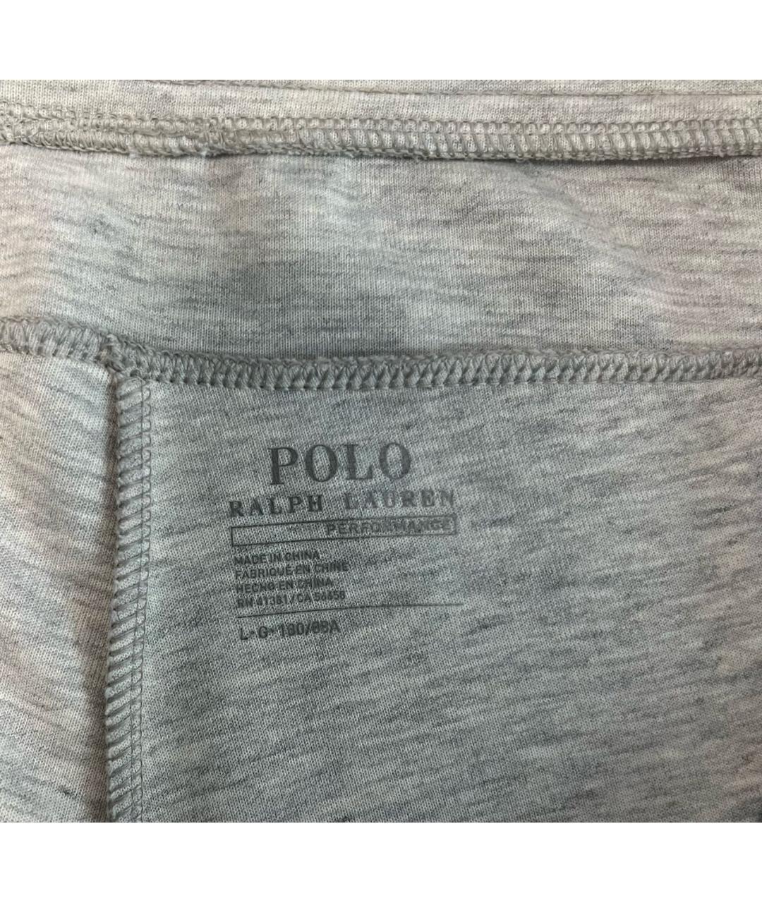 POLO RALPH LAUREN Серые хлопковые повседневные брюки, фото 4