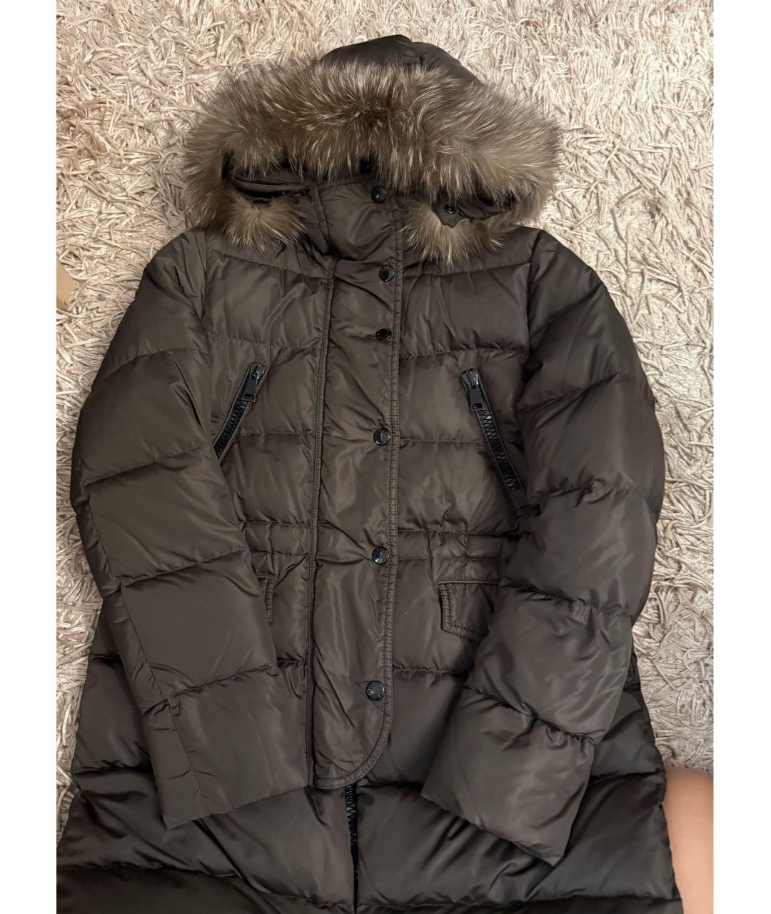MONCLER Хаки пуховик, фото 7