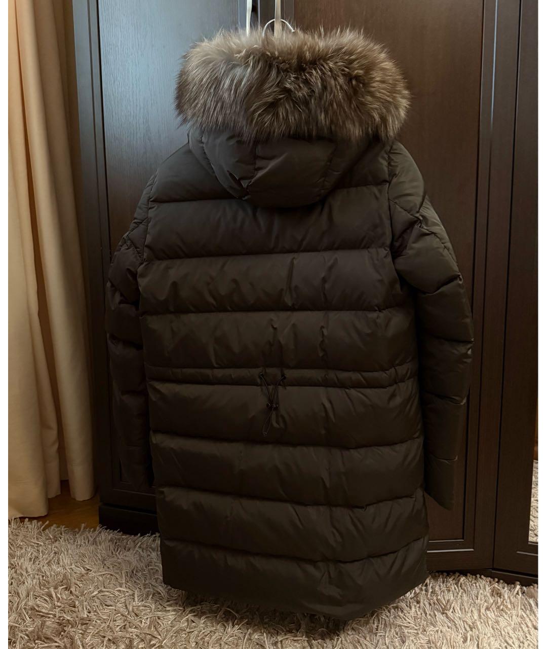 MONCLER Хаки пуховик, фото 4