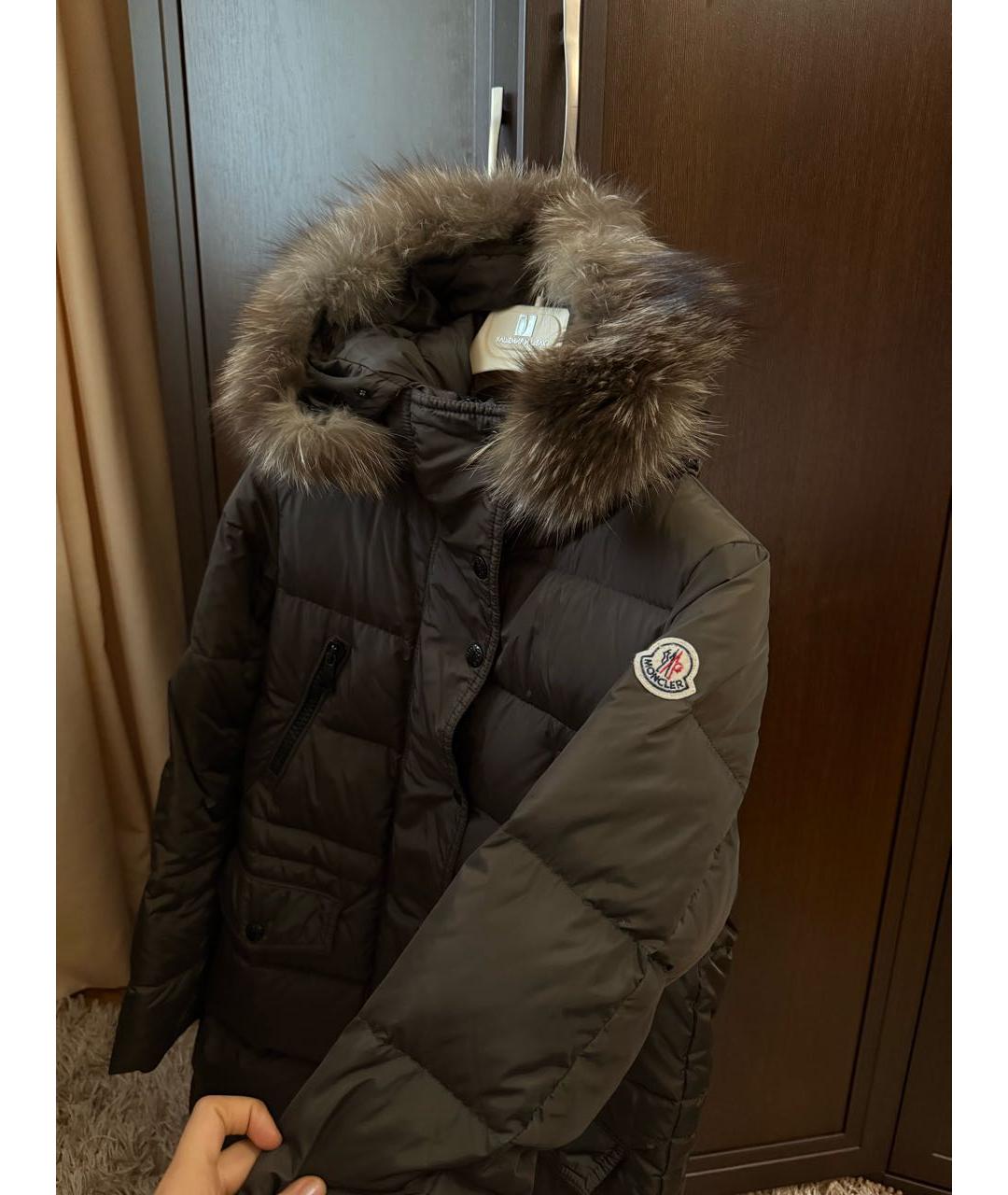 MONCLER Хаки пуховик, фото 3