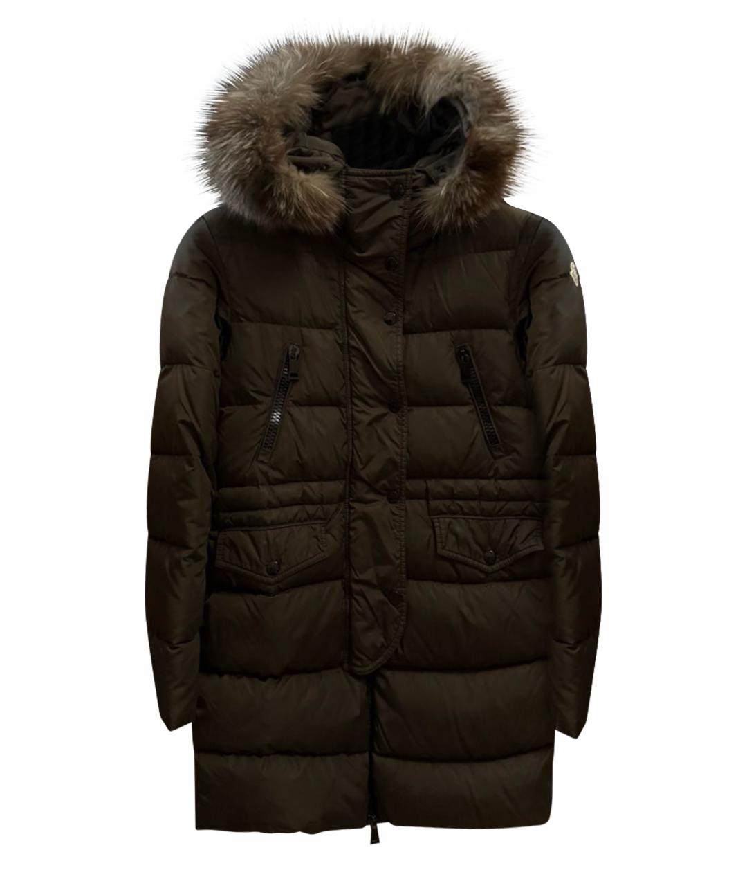 MONCLER Хаки пуховик, фото 1