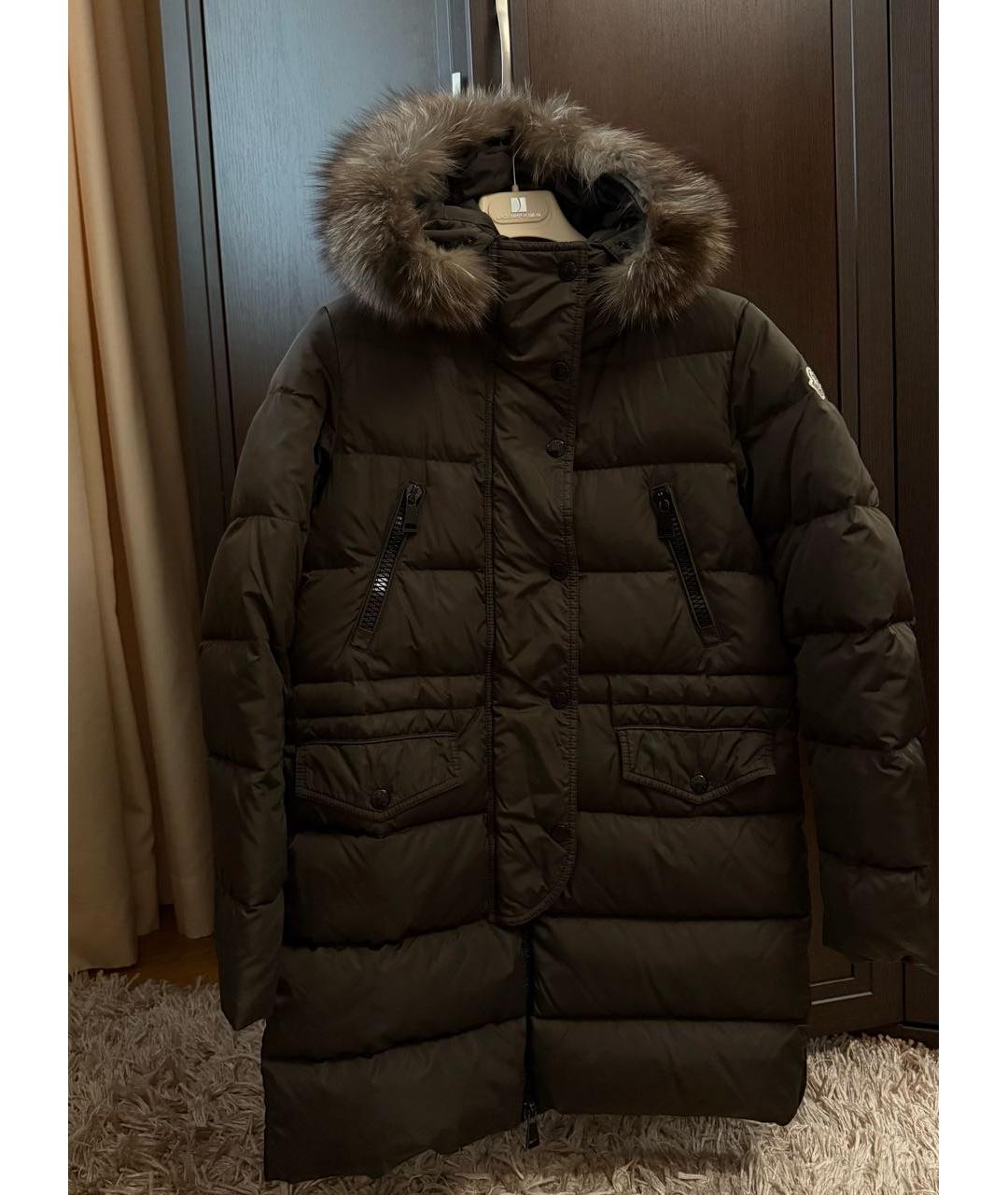 MONCLER Хаки пуховик, фото 9