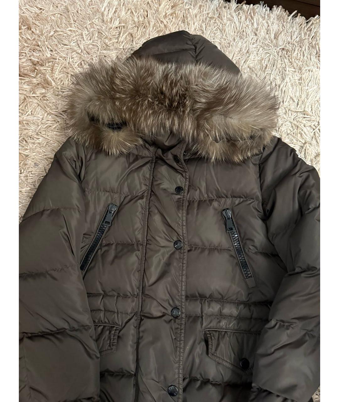 MONCLER Хаки пуховик, фото 6