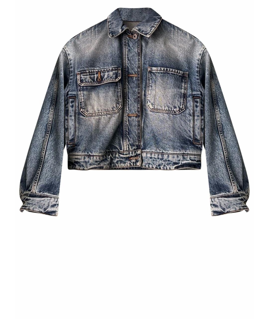 WEEKEND MAX MARA Синяя деним куртка, фото 1
