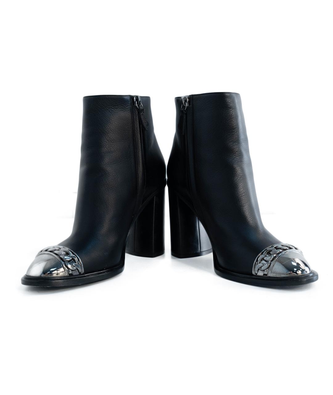 CASADEI Черные кожаные ботильоны, фото 4