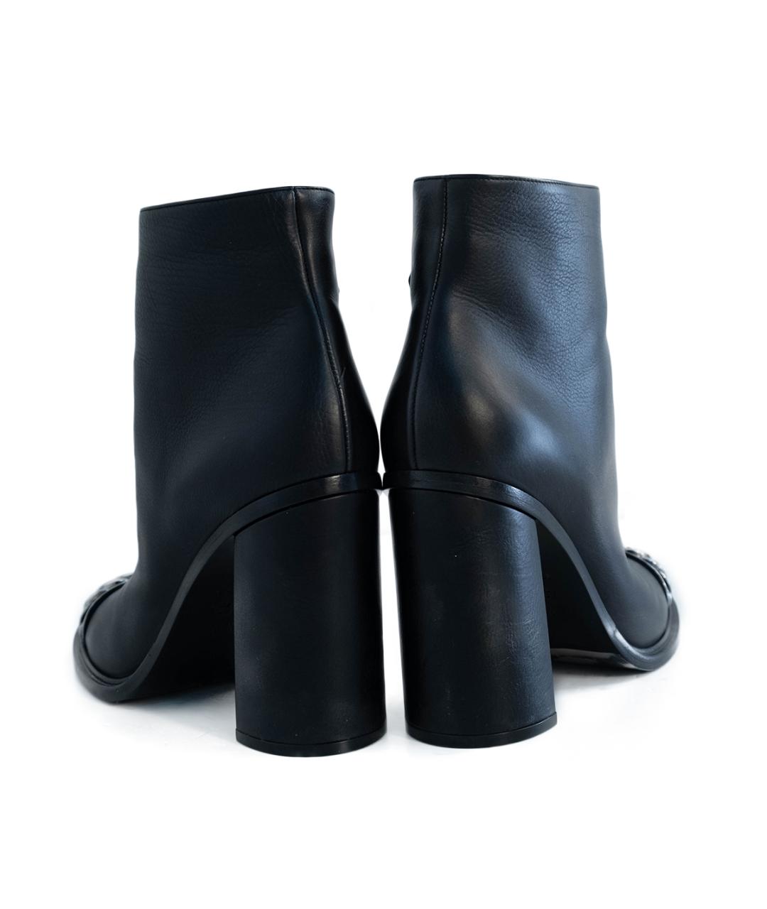 CASADEI Черные кожаные ботильоны, фото 5