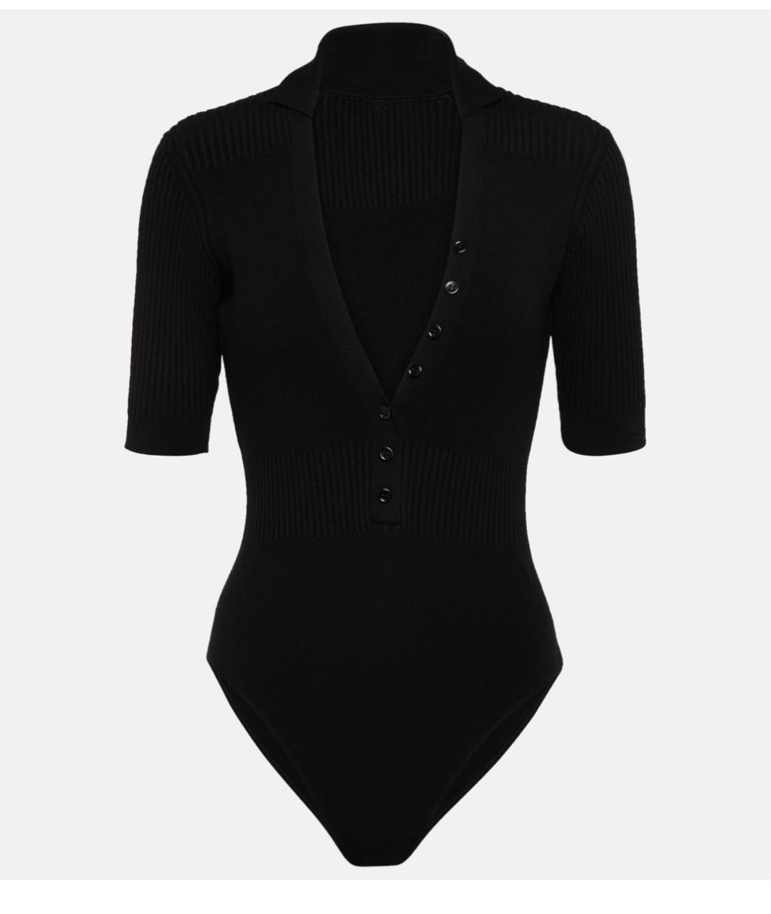 JACQUEMUS Черное вискозное боди, фото 7