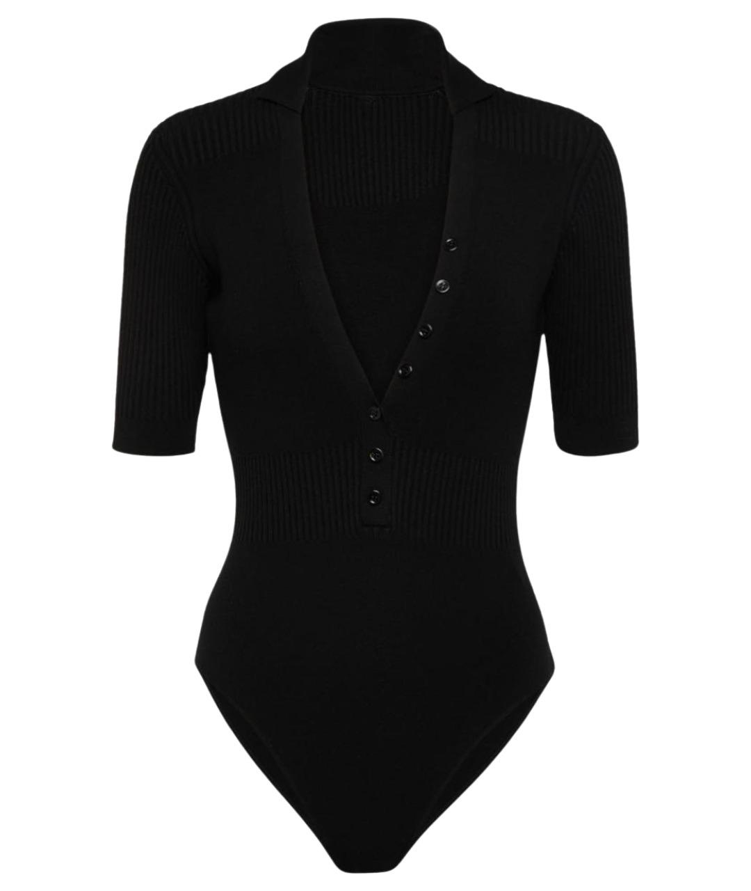 JACQUEMUS Черное вискозное боди, фото 1