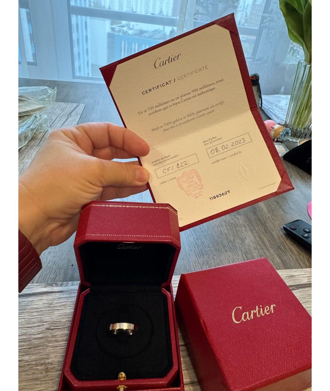CARTIER Серебряное кольцо из белого золота, фото 3