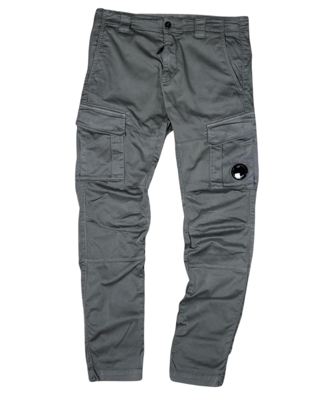 CP COMPANY Антрацитовые хлопковые повседневные брюки, фото 1