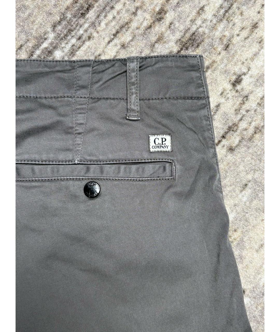 CP COMPANY Антрацитовые хлопковые повседневные брюки, фото 4